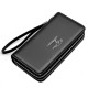Men's leather wallet Large Capacity billeteras para hombre Double Zipper Men Clutch Bag  portafoglio uomo Male Business Wallet