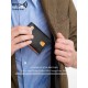 Carbon Fiber Minimalist Ultra-thin Trifold Wallet RFID Men's Wallet with ID Window and 13 Card Slots Coin Purse Card Holder