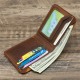 Handmade Genuine Leather Wallet Men Retro Short Man's wallet Durable Real Leather Wallet Handmade Breif Cartera Hombre
