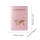 Cover Custom Name Gift Passport Map Passport Passport Holder Travel Wallet Covers for Passports Letters Personalized Name