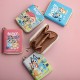 Bourrouilh Cartoon Short Wallet Cartoon Cute Cartoon Children Kawaii Student Boy Mini Zipper Fashion Coin Purse Bank Card Bag