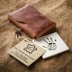 High Quality Minimalist Leather Card Holder Slim ID Card Pouch Men Wallet Unisex Business CardHolder Gift