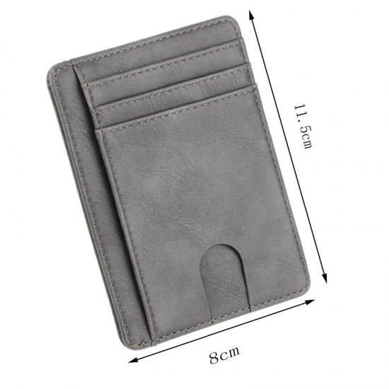 New Arrival RFID Blocking Slim Men's Leather Credit Card Holder Women Business Mini Bank Card Case Wallet For Man Small Purse