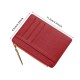 PU Leather Women ID Credit Bank Card Holder Zipper Slim Wallet Fashion Small Coin Purse Money Clip Case Cardholder Cover
