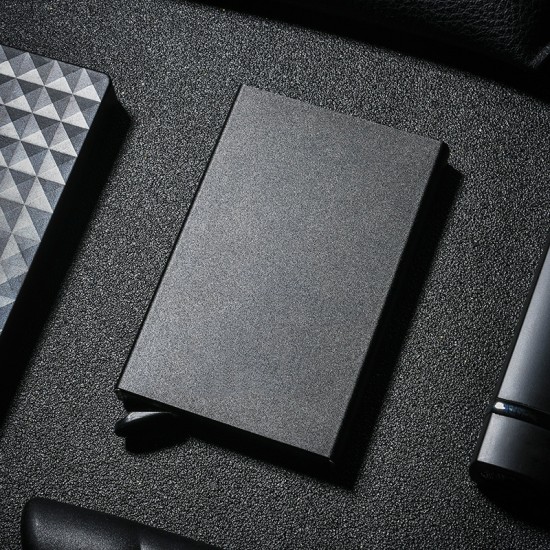 Large Capacity 9-11 Cards Rfid Credit Card Holder Metal Thin Slim Smart Wallet Men Women Wallets Pop Up Minimalist Small Walets