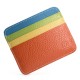 Leather Driver's License & Bus Card Holder - Slim Coin Purse with Multi-Card Slots, Compact Wallet for IDs & Transit Cards