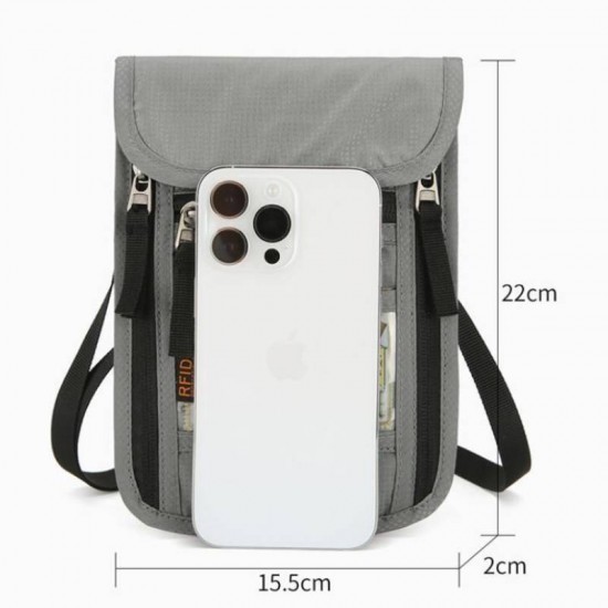 1pc Multifunction Passport Holder Travel Wallet Portable Large Capacity Waterproof Credit Card Ticket Document Storage Bag