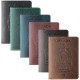 ID Holder Cowhide Vintage Boarding Pass Genuine Leather Wallet Card Holder