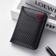 Men's PU Leather Carbon Fiber Texture Credit Card Holder Multi-Card Slot Men's Wallet Stylish And Durable Perfect Gift For Men