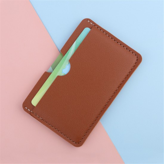 Pu Leather ID Card Holder Bank Credit Card Box Multi Slot Slim Card Case Wallet Women Men Minimalist Business Card Cover 1pc