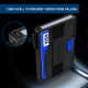 Slim Carbon Fiber Leather Wallet Credit Card Case with Double RFID Blocking Automatic Leather Pop Up Wallet for Cards and Notes