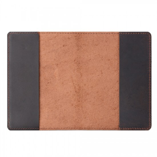 ID Holder Cowhide Vintage Boarding Pass Genuine Leather Wallet Card Holder