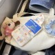 Portable Coin Purse New Mini Cotton Headphone Bag Women Cute Cartoon Hand Bag Lipstick Sweet Mini Clutch Bag for Girl