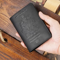 ID Holder Cowhide Vintage Boarding Pass Genuine Leather Wallet Card Holder